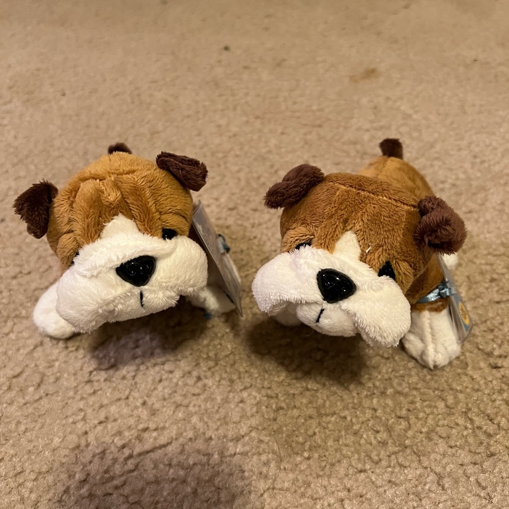 Webkinz small bulldogs with tags